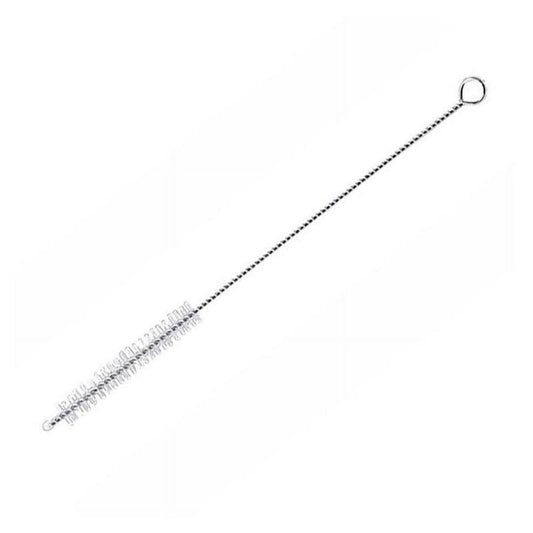 Nylon Straw Cleaning Brush with Stainless Steel Core, 170 mm Long