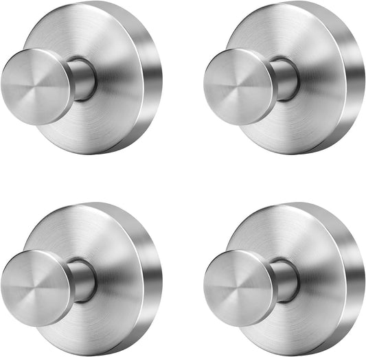 Stainless Steel Suction Cup Hooks for Shower and Glass, Set of Four