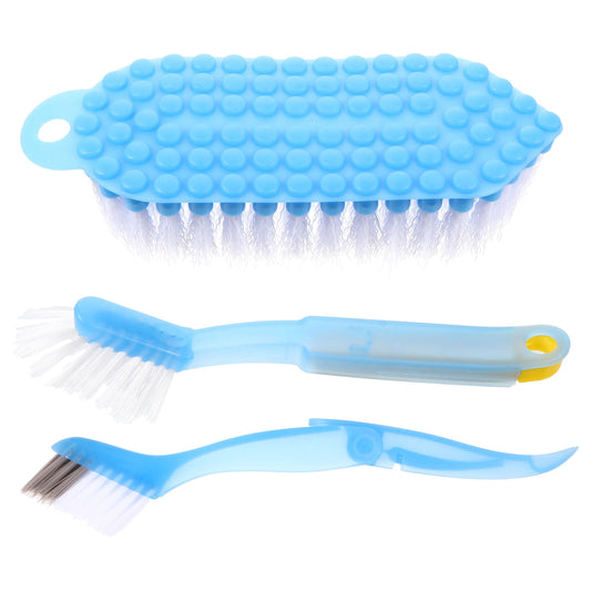 Grout and Tile Scrubbing Brush Set, 3 Pieces, 7.47 x 2.75 x 1.57 Inches