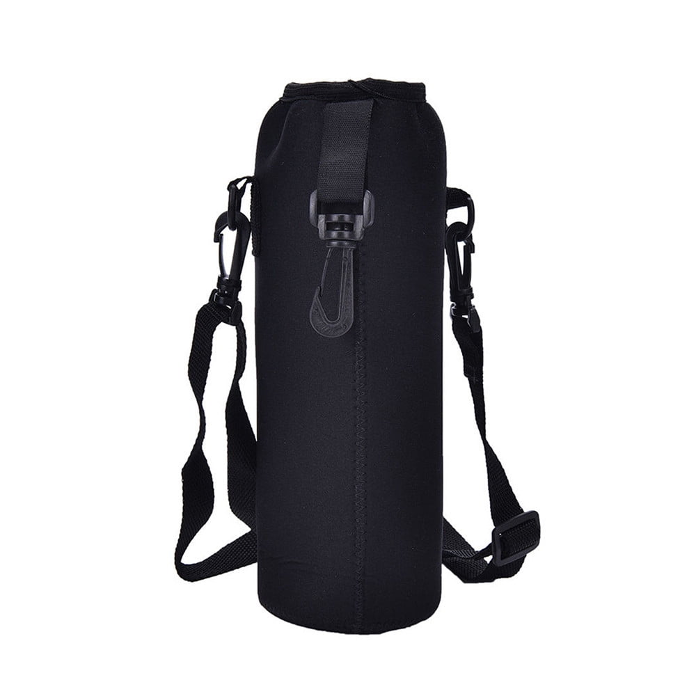 Insulated Neoprene Bottle Carrier with Adjustable Shoulder Strap, 33.8 Ounce