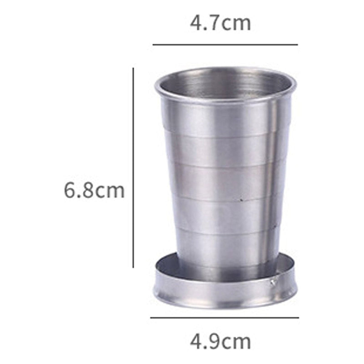 Collapsible Stainless Steel Travel Cup, Pocket-Sized and Leak-Resistant - Image 2