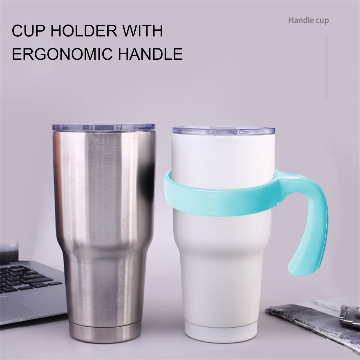 Tumbler Handle Attachments, Two Grips for 20 and 30 Ounce Cups - Image 4