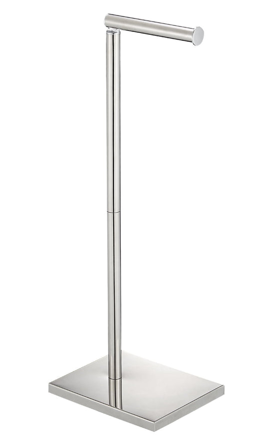 Freestanding Toilet Paper Stand with Reserve Storage for Four Rolls