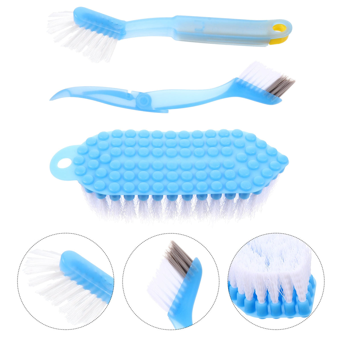Grout and Tile Scrubbing Brush Set, 3 Pieces, 7.47 x 2.75 x 1.57 Inches - Image 2