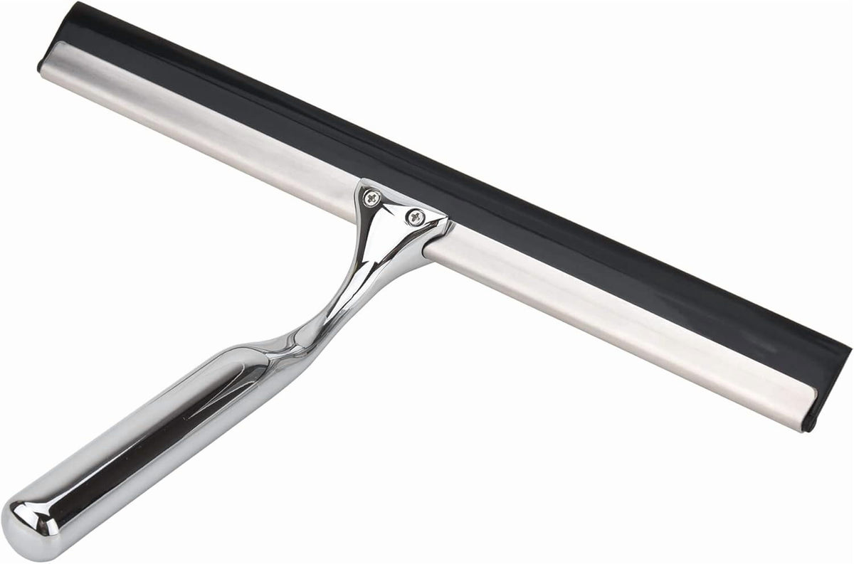 Stainless Steel Shower Squeegee with Silicone Blade for Glass and Tile - Image 6
