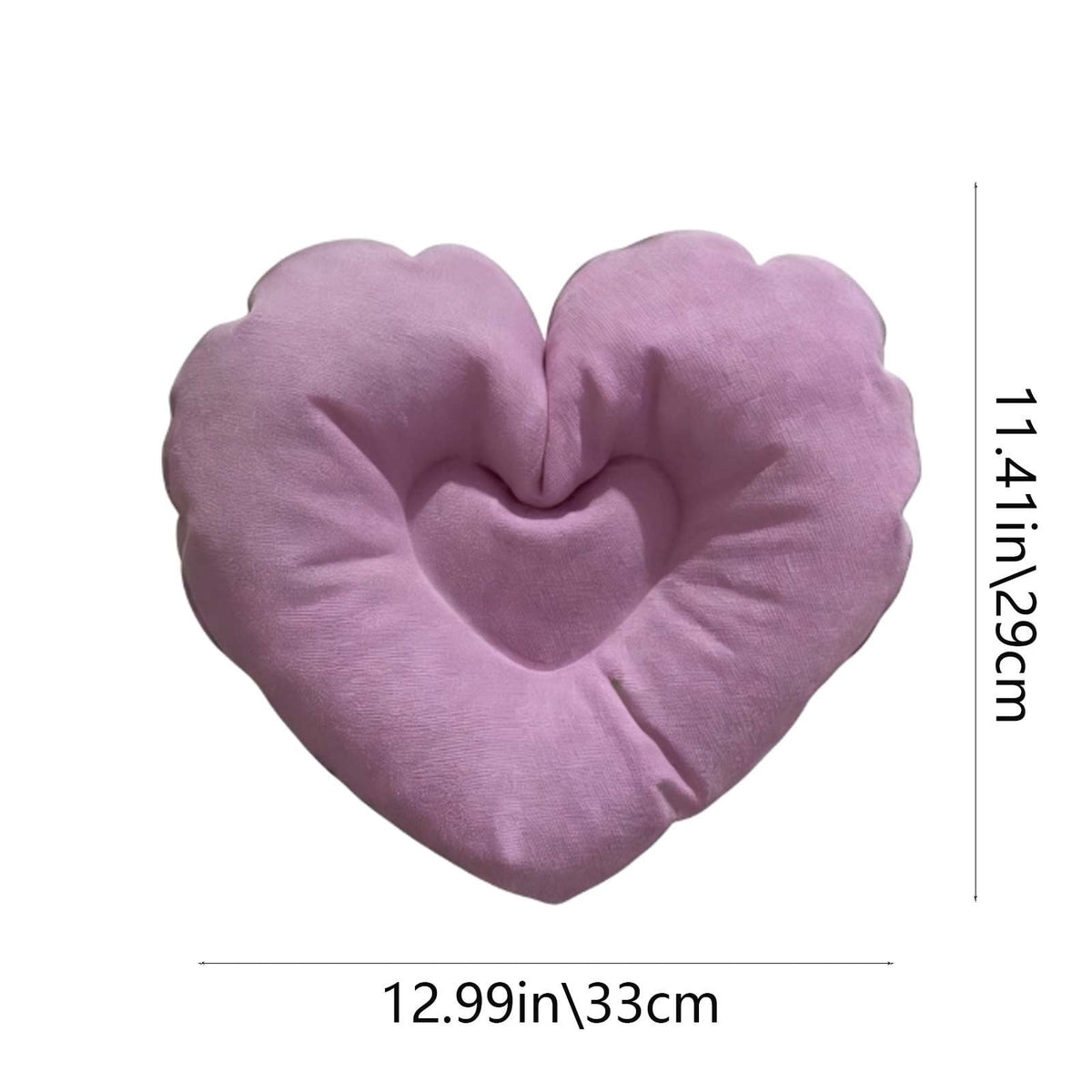 Inflatable Bath Pillows with Suction Cups, Set of Two Heart-Shaped Headrests - Image 3