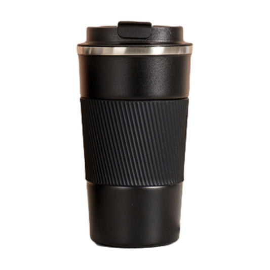 Insulated Travel Mug, 12 Ounce Double-Wall Steel Cup with Leakproof Lid