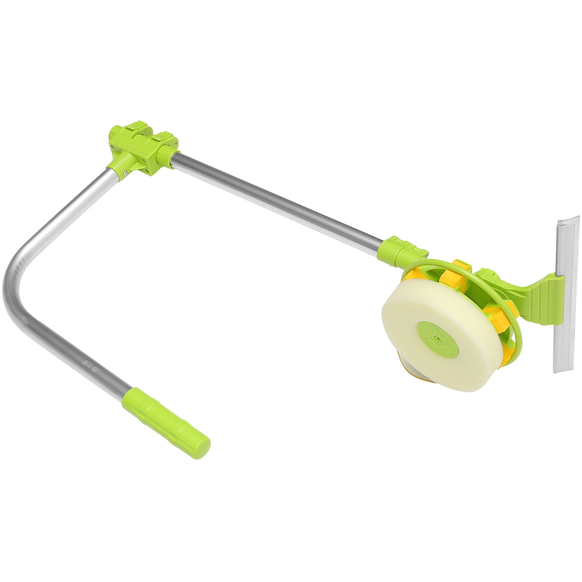 Telescopic Window Cleaning Wiper with Rotating Sponge and Blade Head - Image 2