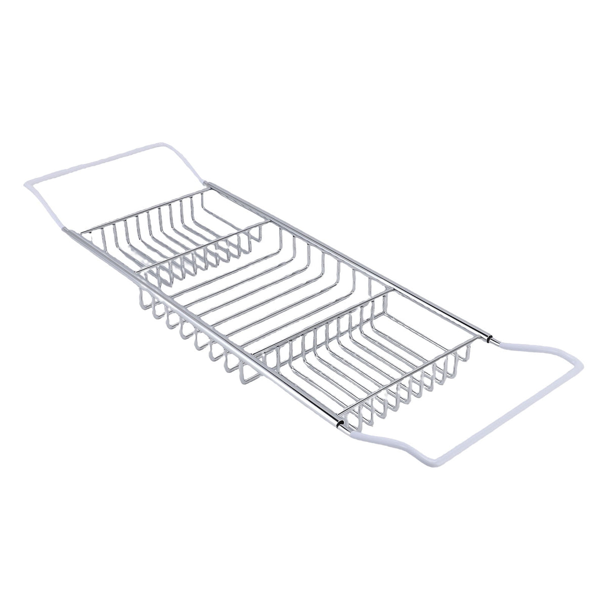 Expandable Bathtub Caddy Tray in Stainless Steel, Extends 25 to 38.4 Inches - Image 2